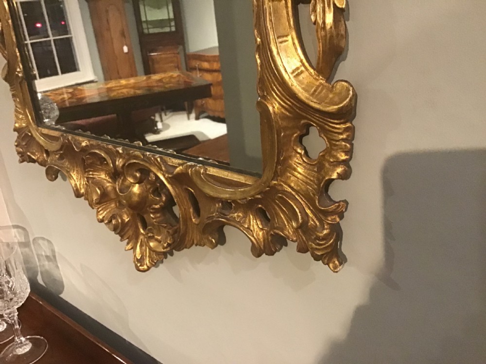 Antique giltwood mirror View III
