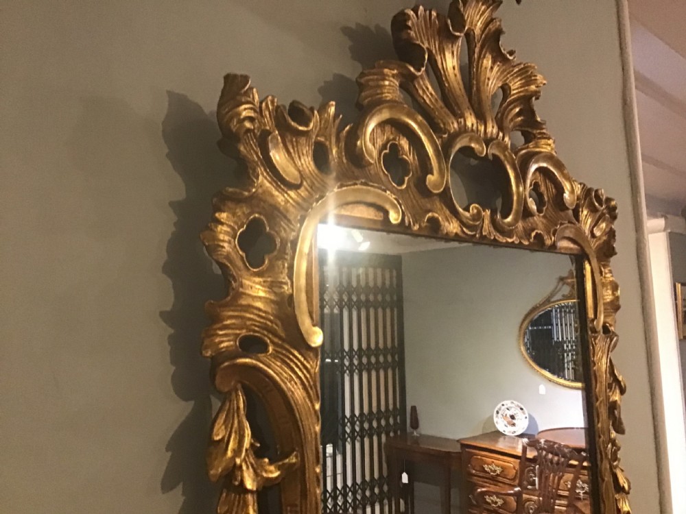 Antique giltwood mirror View VI