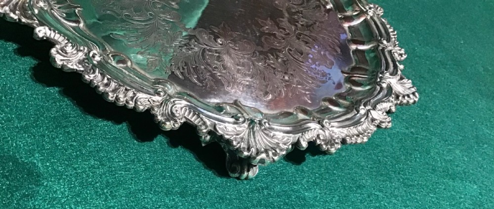 Silver plated salver View IV