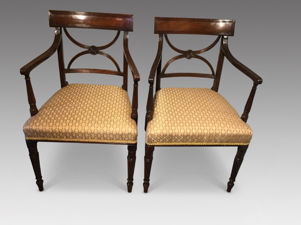 Pair of Georgian elbow chairs View VI