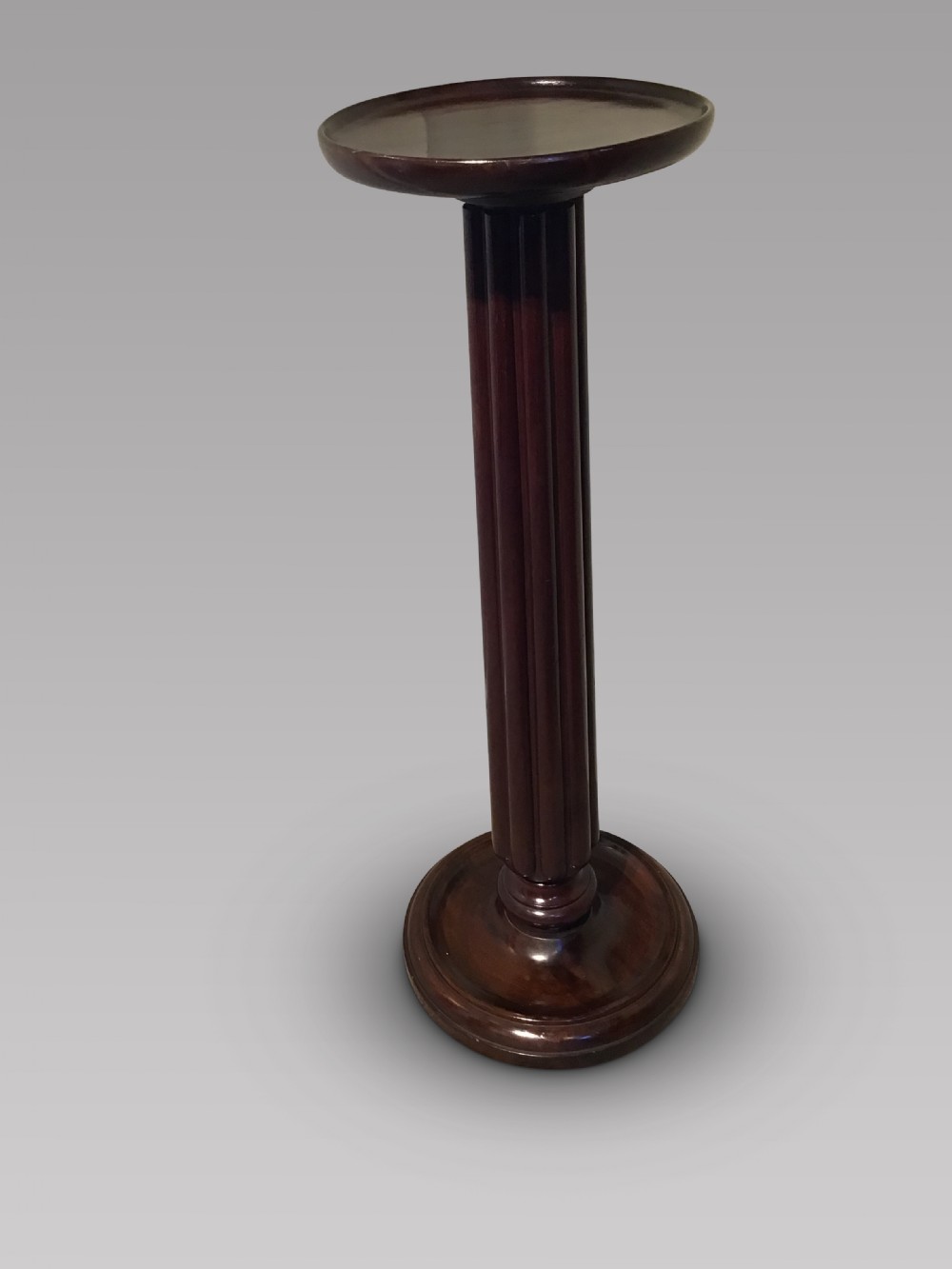 Antique mahogany torchere
