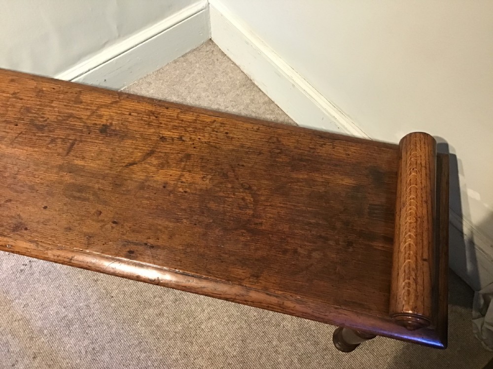 Antique Victorian hall bench  View IV