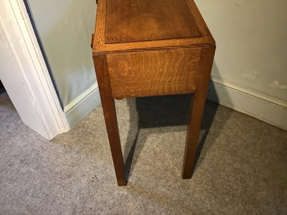 Art deco oak sidetable View V