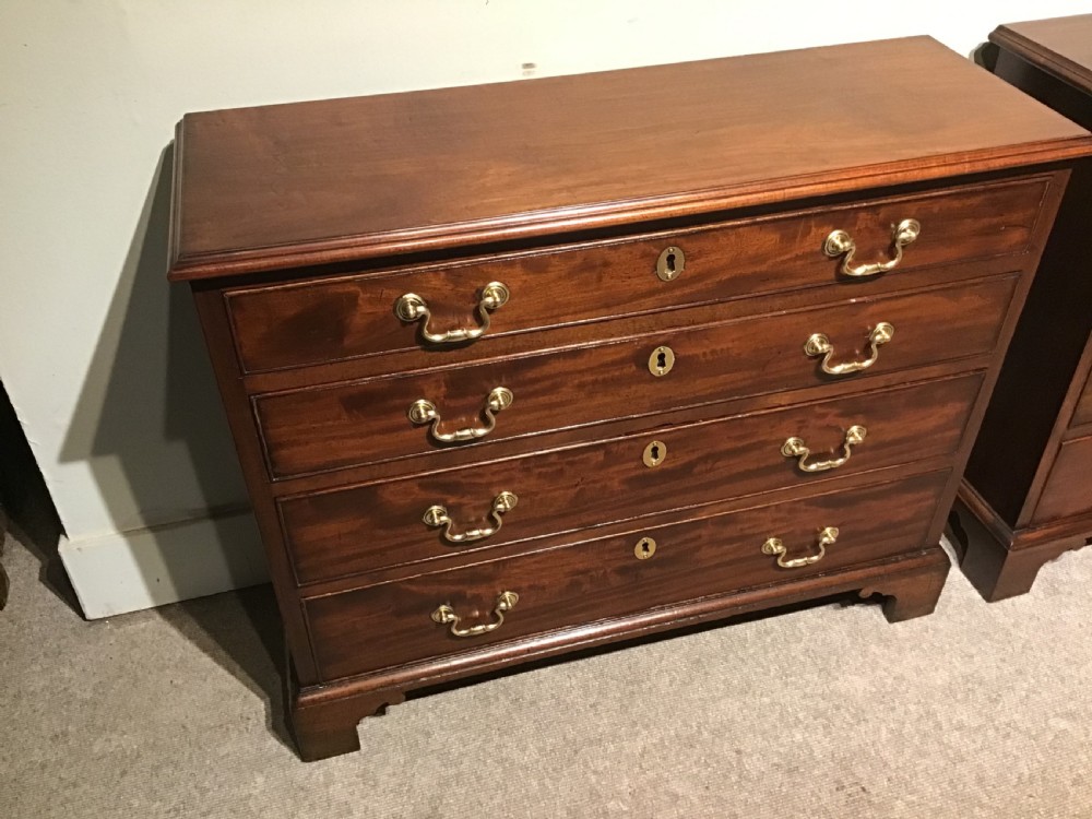 Pair of antique narrow chests of drawers View II