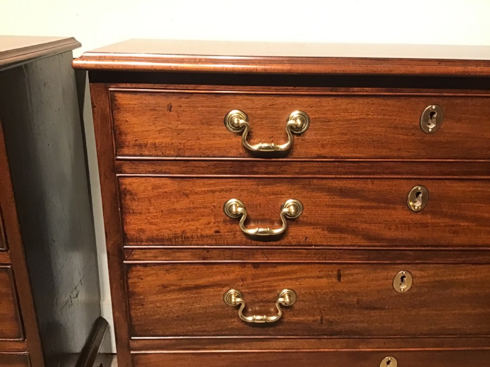 Pair of antique narrow chests of drawers View X