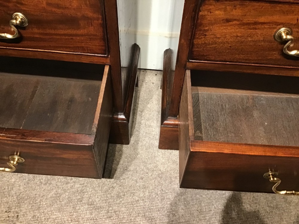 Pair of antique narrow chests of drawers View XII