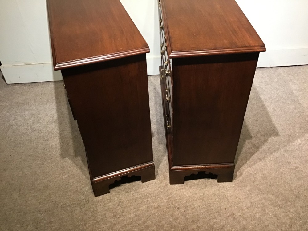Pair of antique narrow chests of drawers View XIII