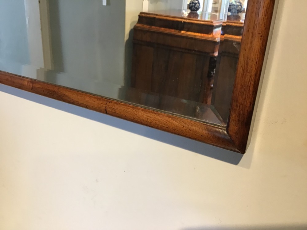 Antique walnut framed mirror View II