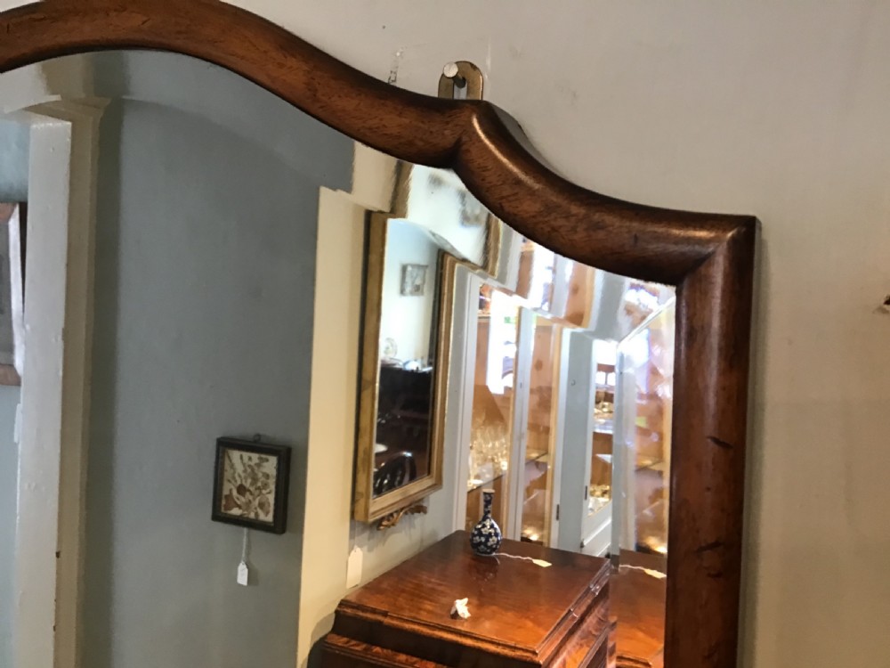 Antique walnut framed mirror View III
