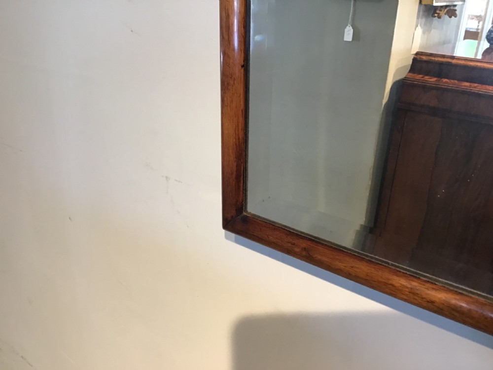 Antique walnut framed mirror View IV