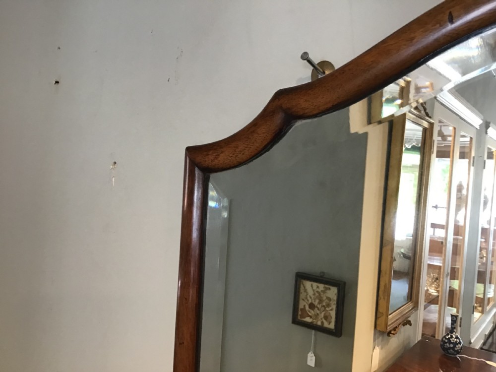 Antique walnut framed mirror View V