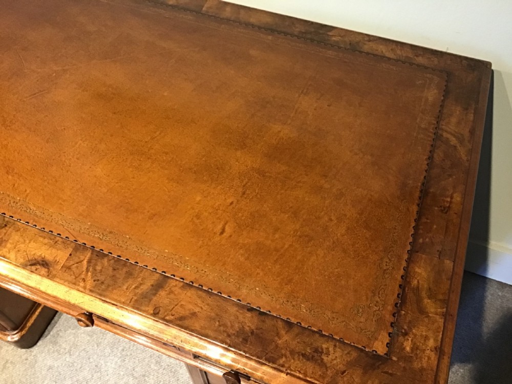 Antique walnut pedestal desk View IV