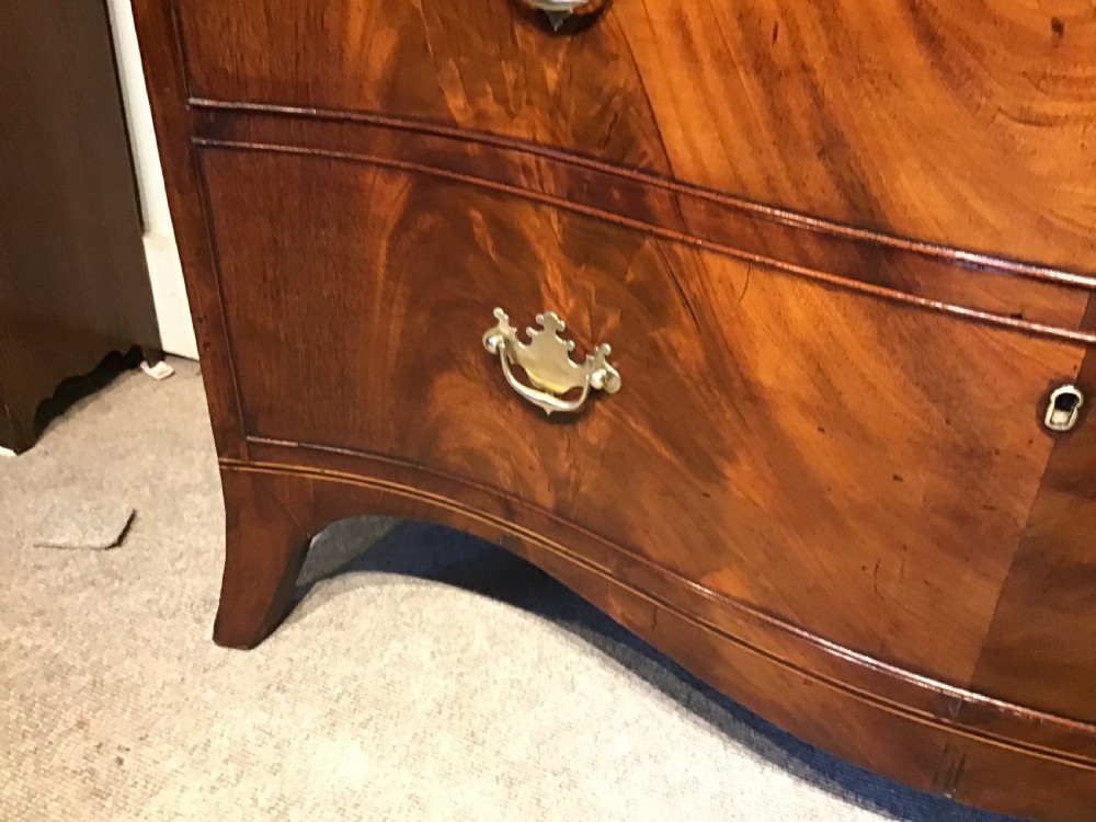 Georgian chest of drawers View IX