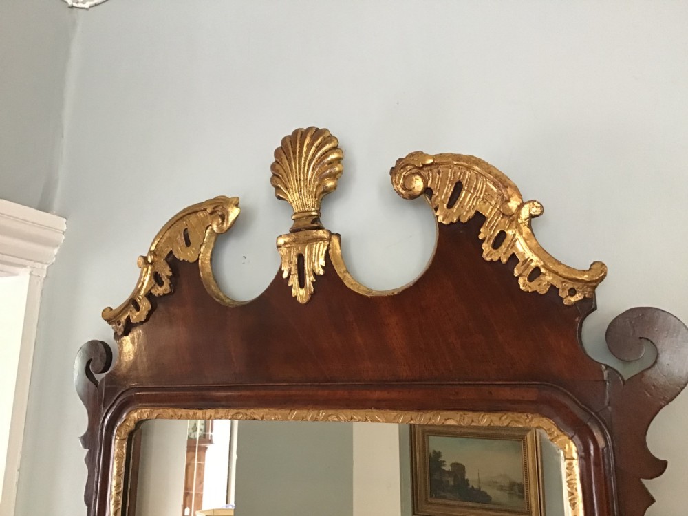 Antique mahogany mirror View II
