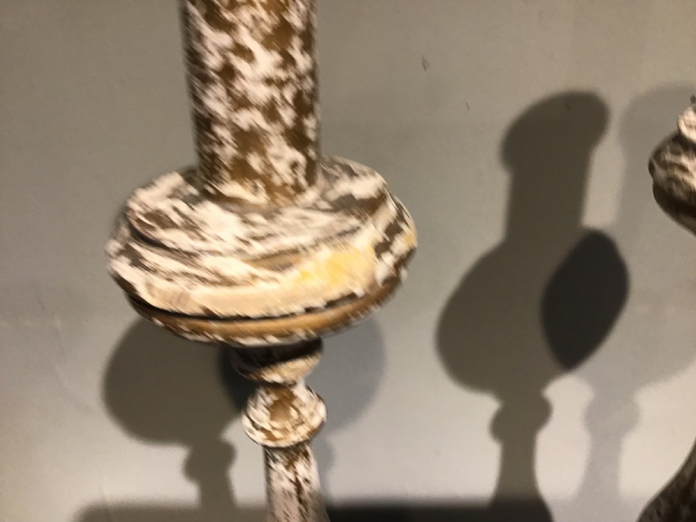 Pair of pricket candlesticks View II
