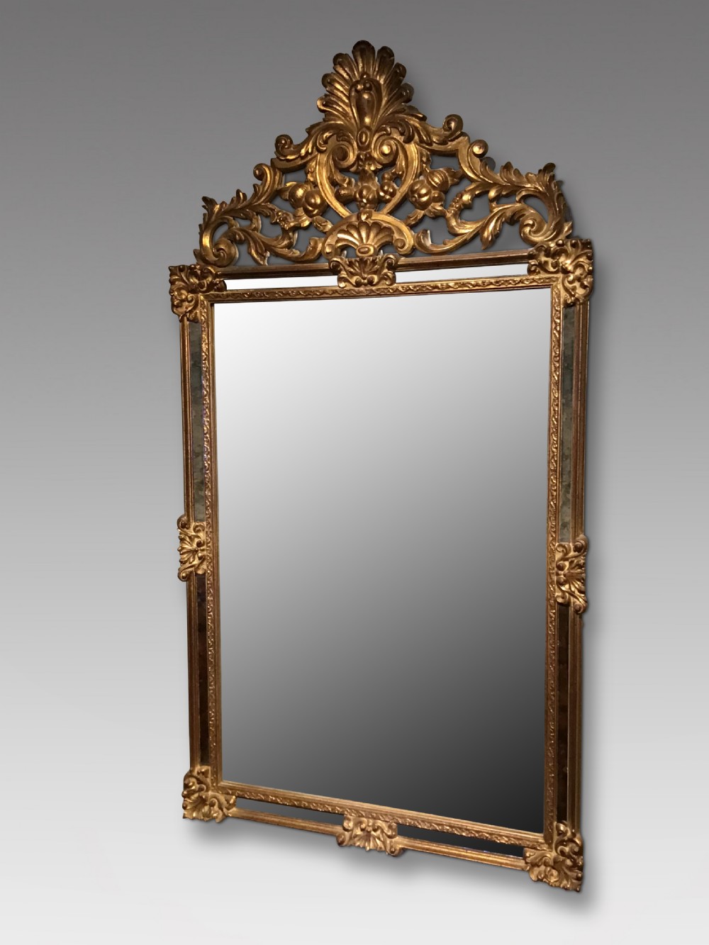 Antique gilt wall mirror