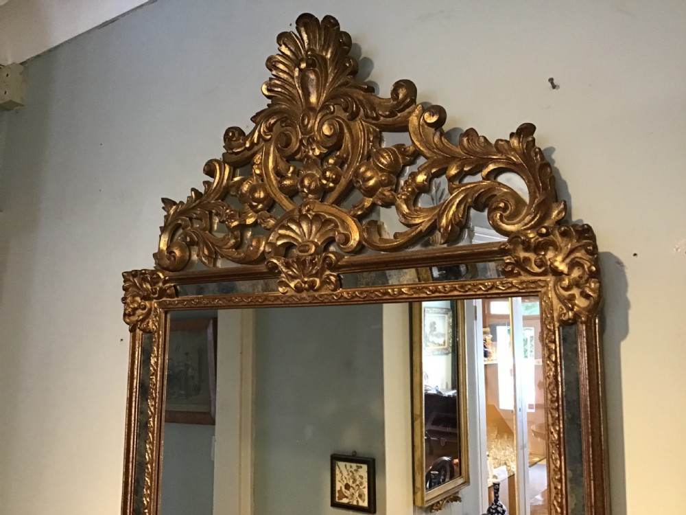 Antique gilt wall mirror View II