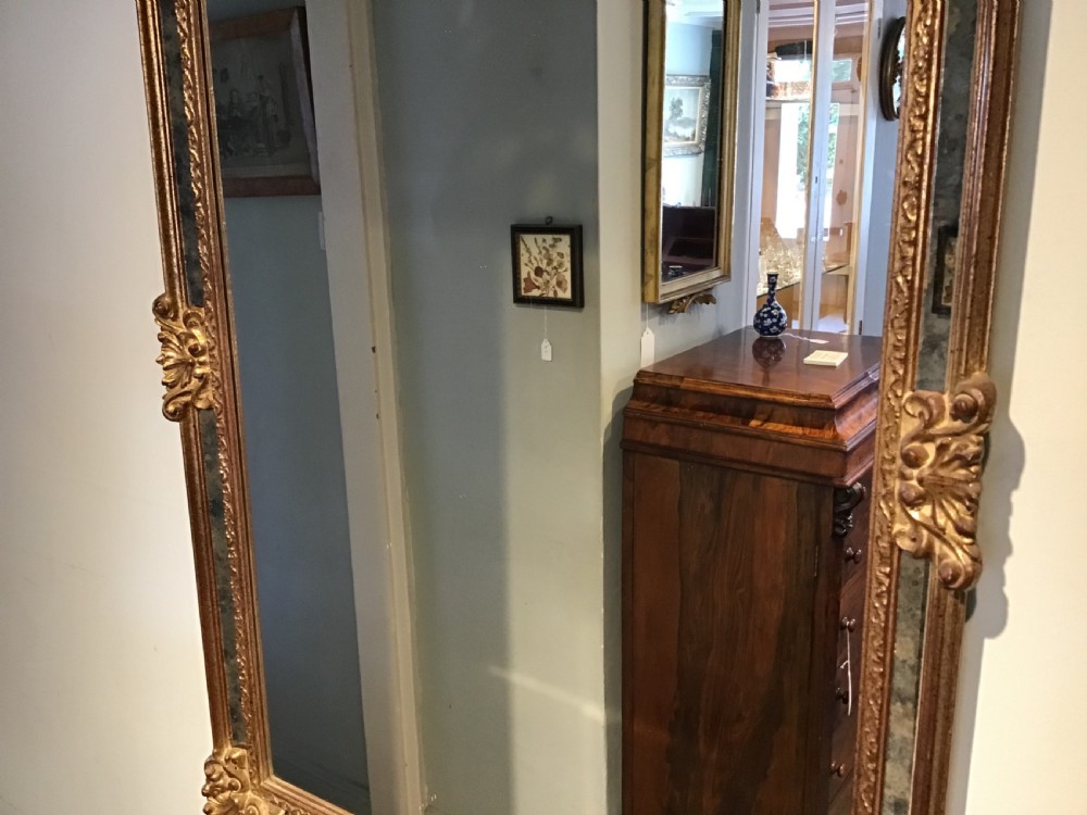 Antique gilt wall mirror View III