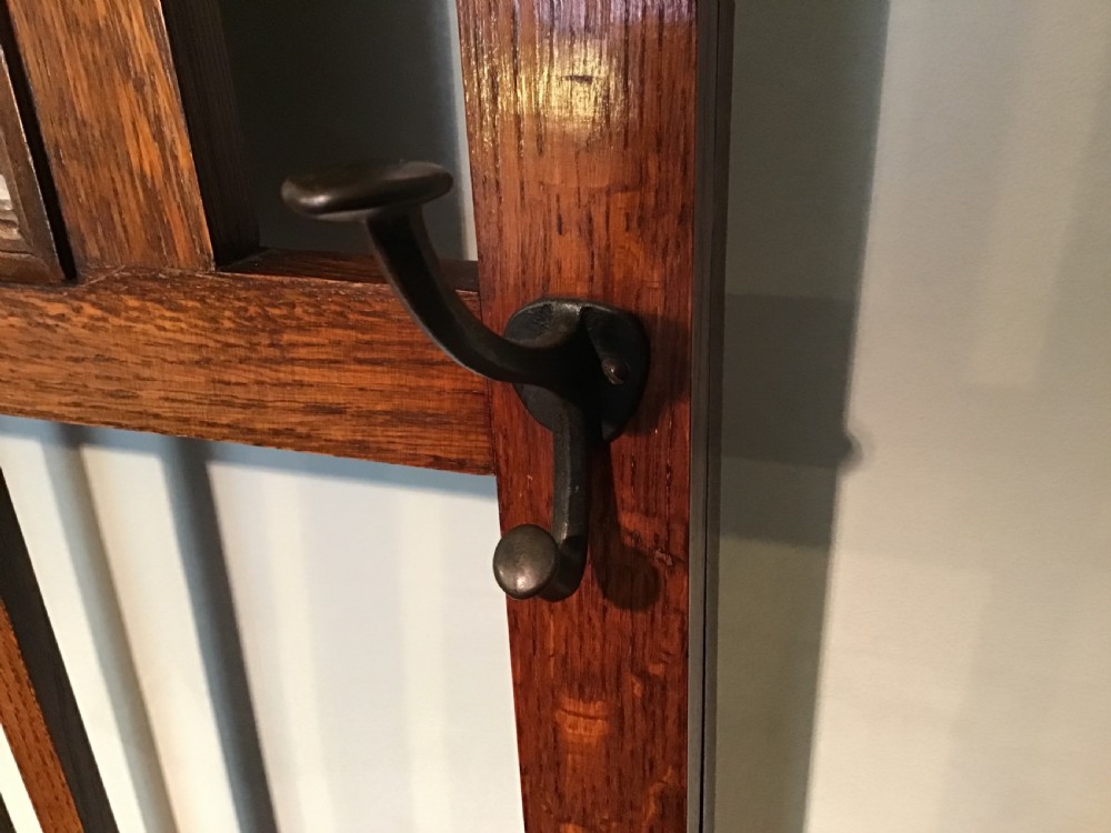 Antique oak hall stand View III