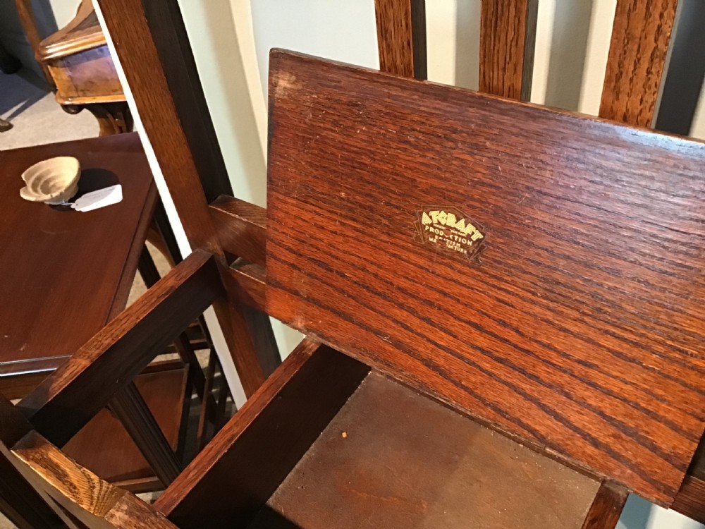 Antique oak hall stand View VI