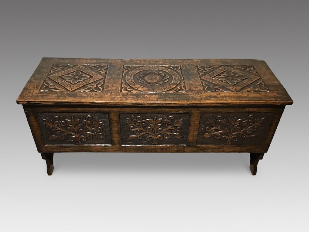 Antique oak coffer