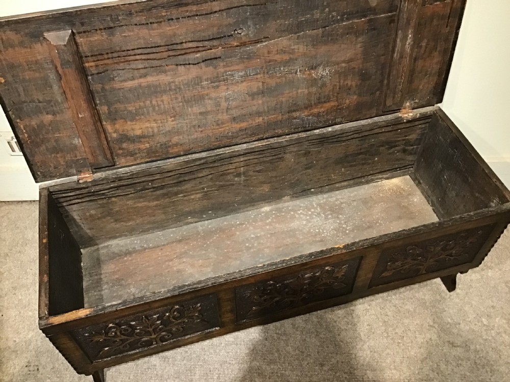 Antique oak coffer View VII
