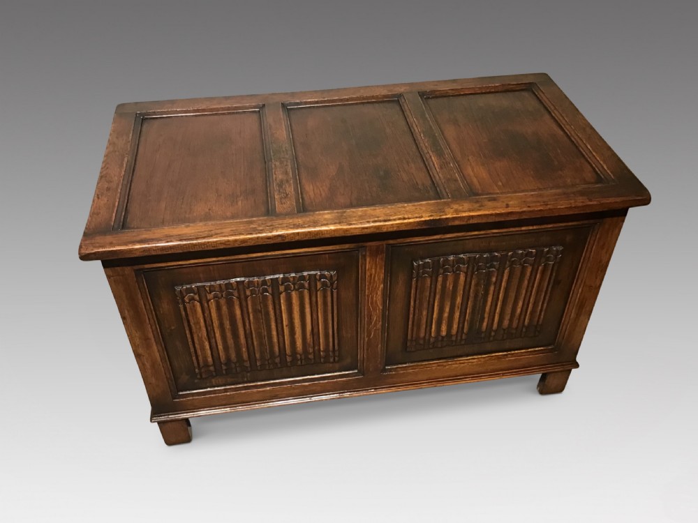 Antique oak and pine coffer