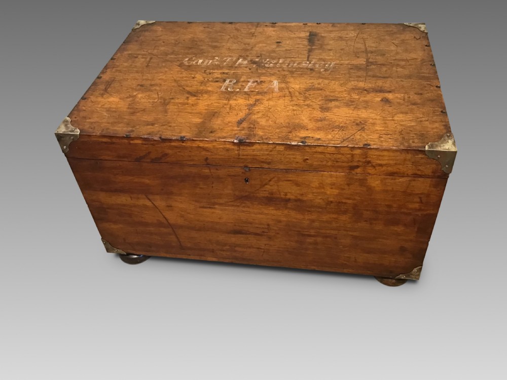 Antique naval trunk