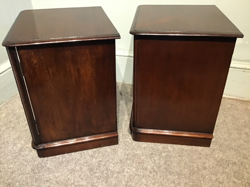 A pair of antique mahogany miniature Wellington chests View V