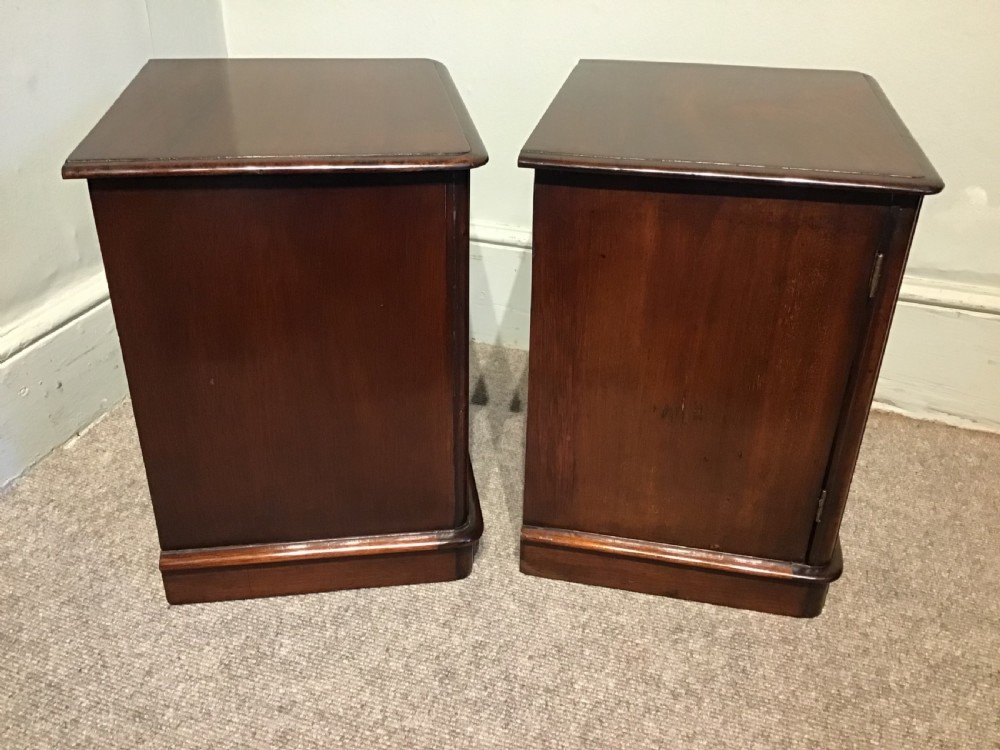 A pair of antique mahogany miniature Wellington chests View VI