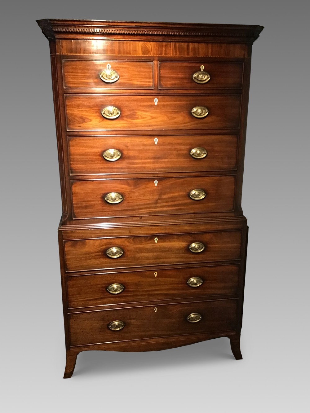 Georgian mahogany tallboy