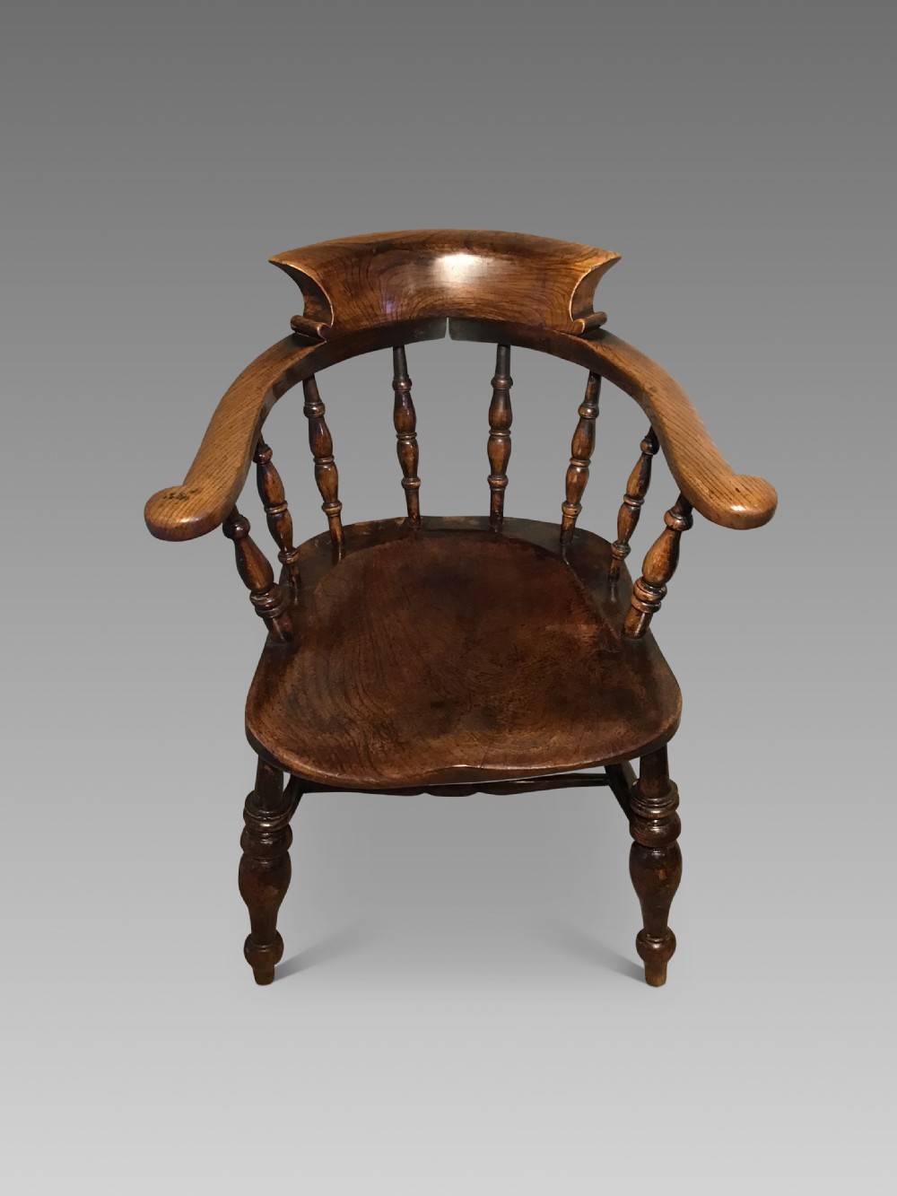 Victorian smokers bow chair