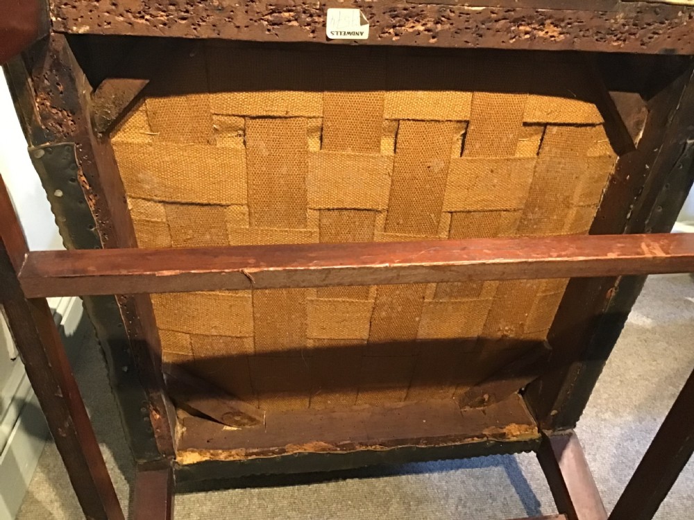 Georgian leather wing chair View VIII