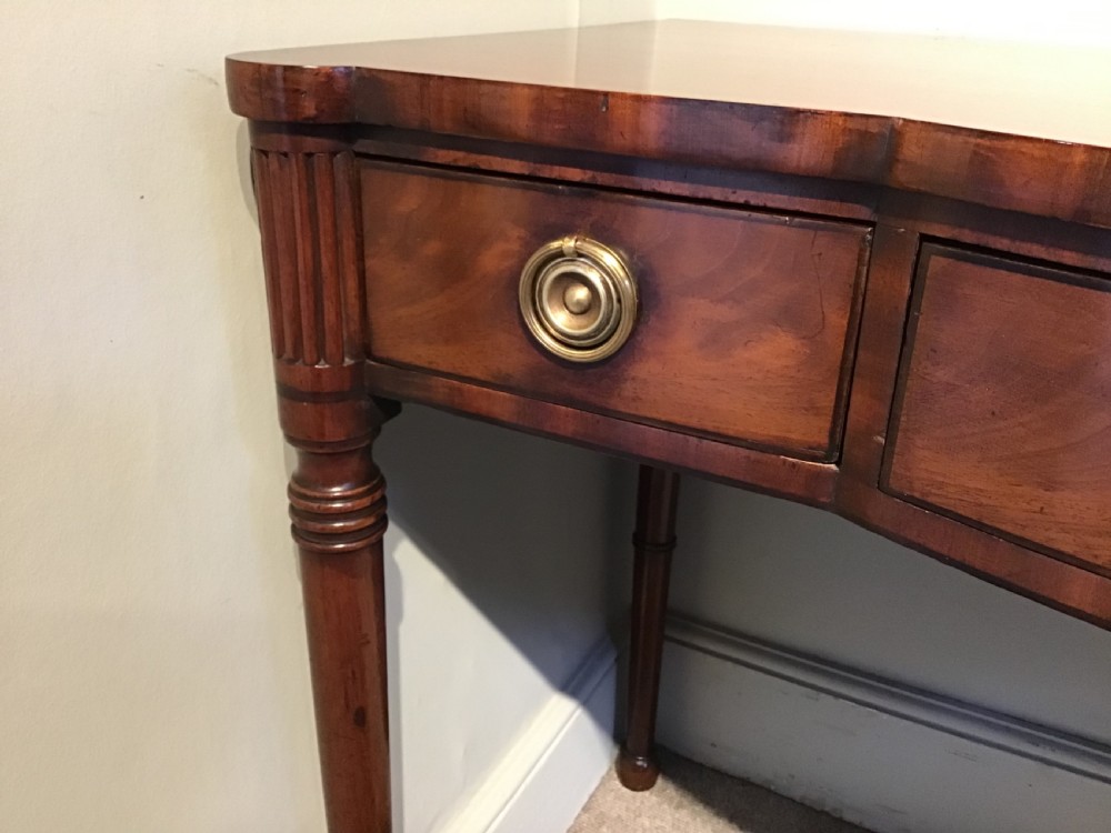 Antique mahogany writing table View VI
