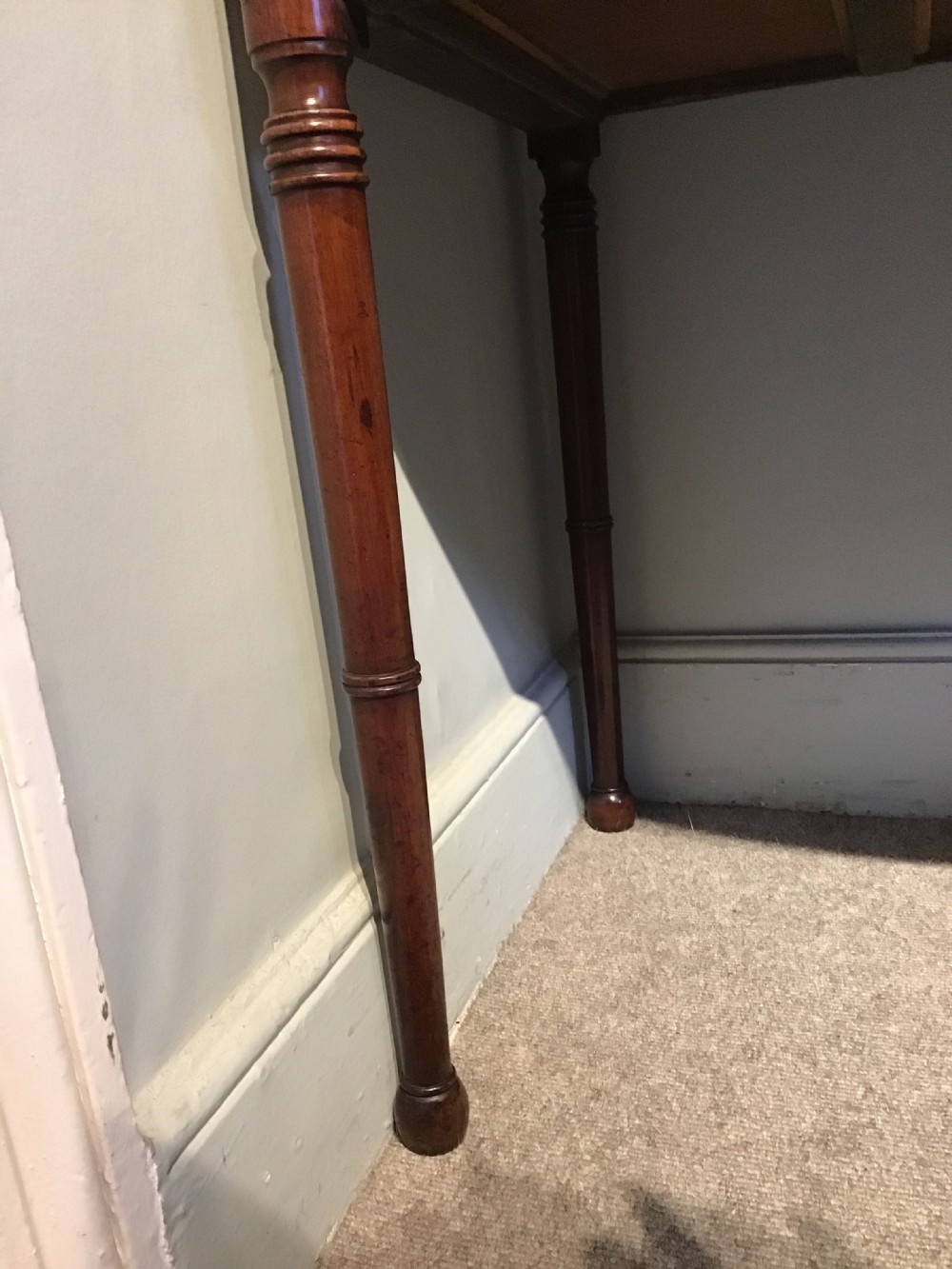 Antique mahogany writing table View VII