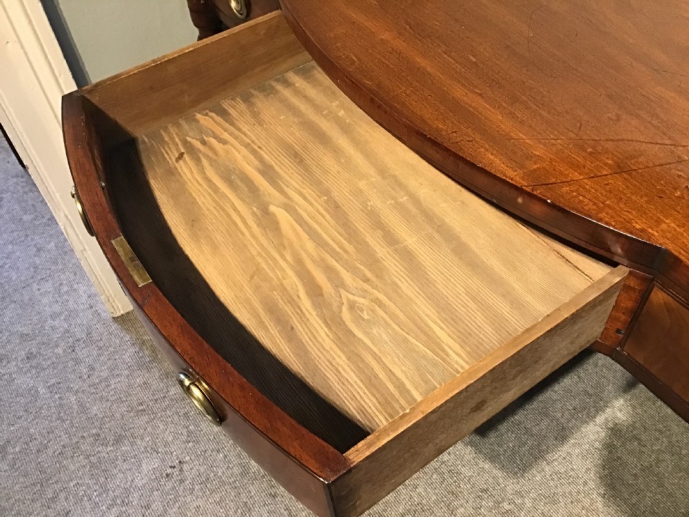 Antique mahogany writing table View VIII