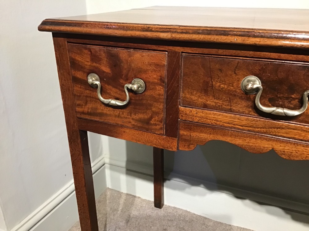Antique mahogany lowboy View VI