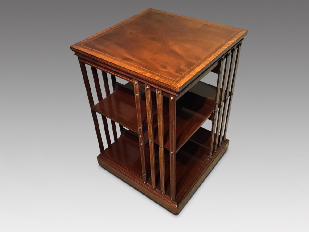 Antique revolving bookcase