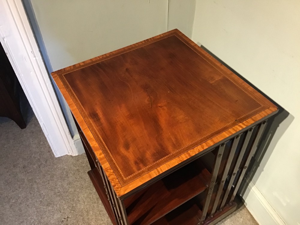 Antique revolving bookcase View III