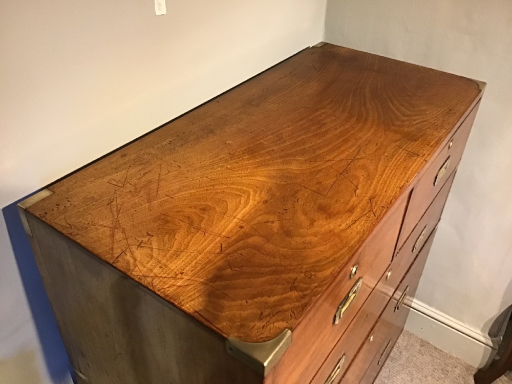 Antique campaign chest by Ross and Co View II