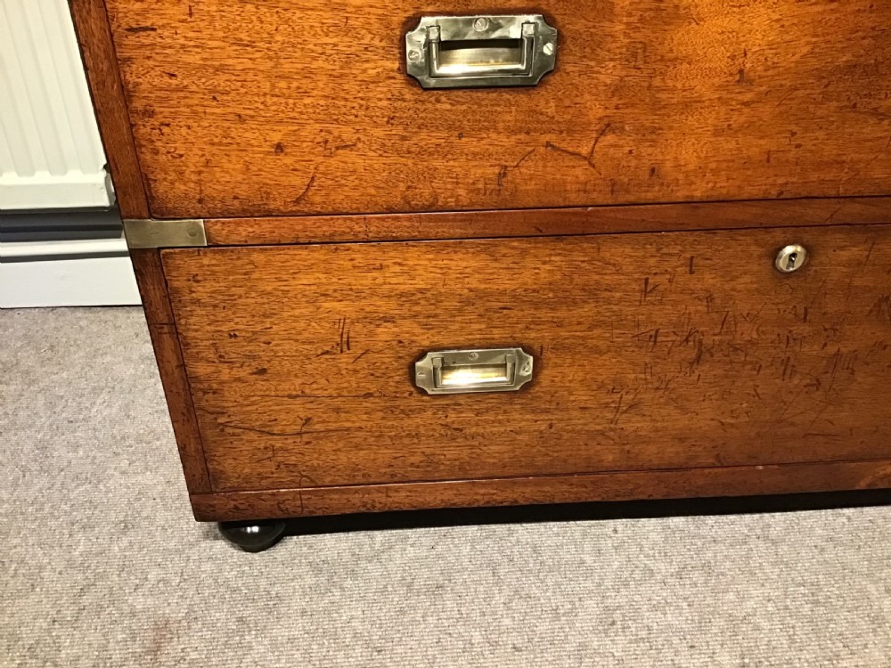 Antique campaign chest by Ross and Co View III