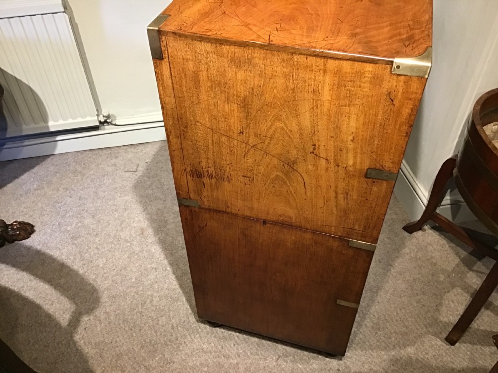 Antique campaign chest by Ross and Co View XII