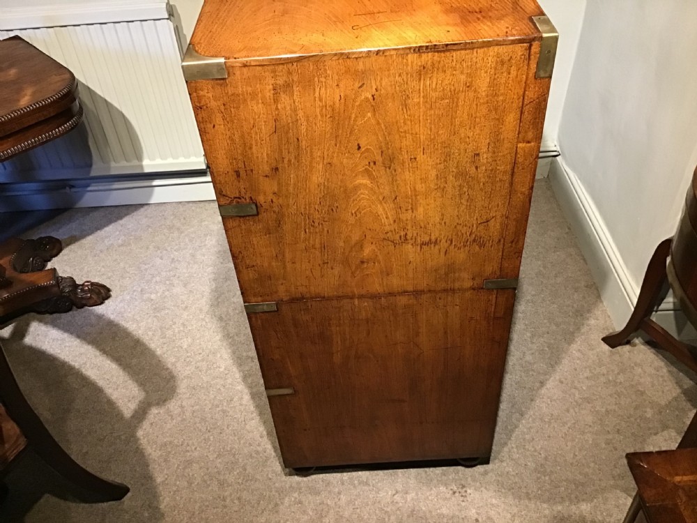 Antique campaign chest by Ross and Co View XIV