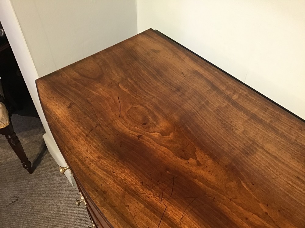 Antique bow chest of drawers View III