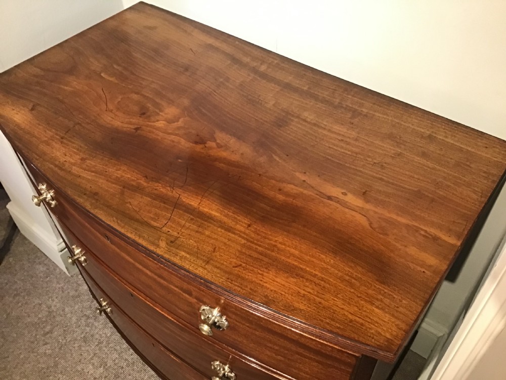 Antique bow chest of drawers View IV