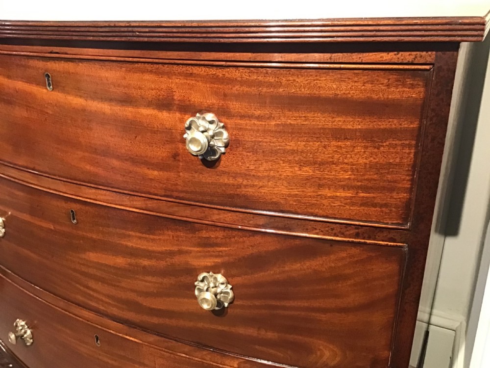 Antique bow chest of drawers View V