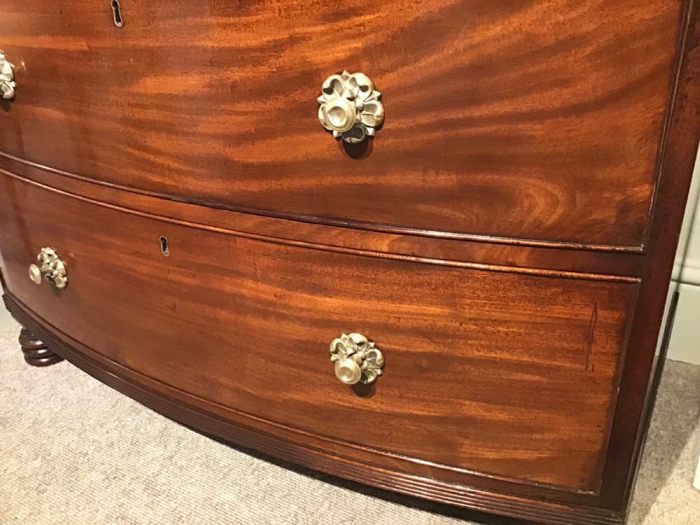 Antique bow chest of drawers View VI