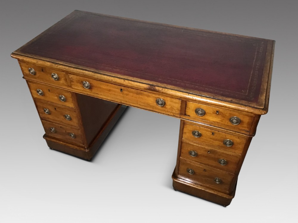 Antique pedestal desk
