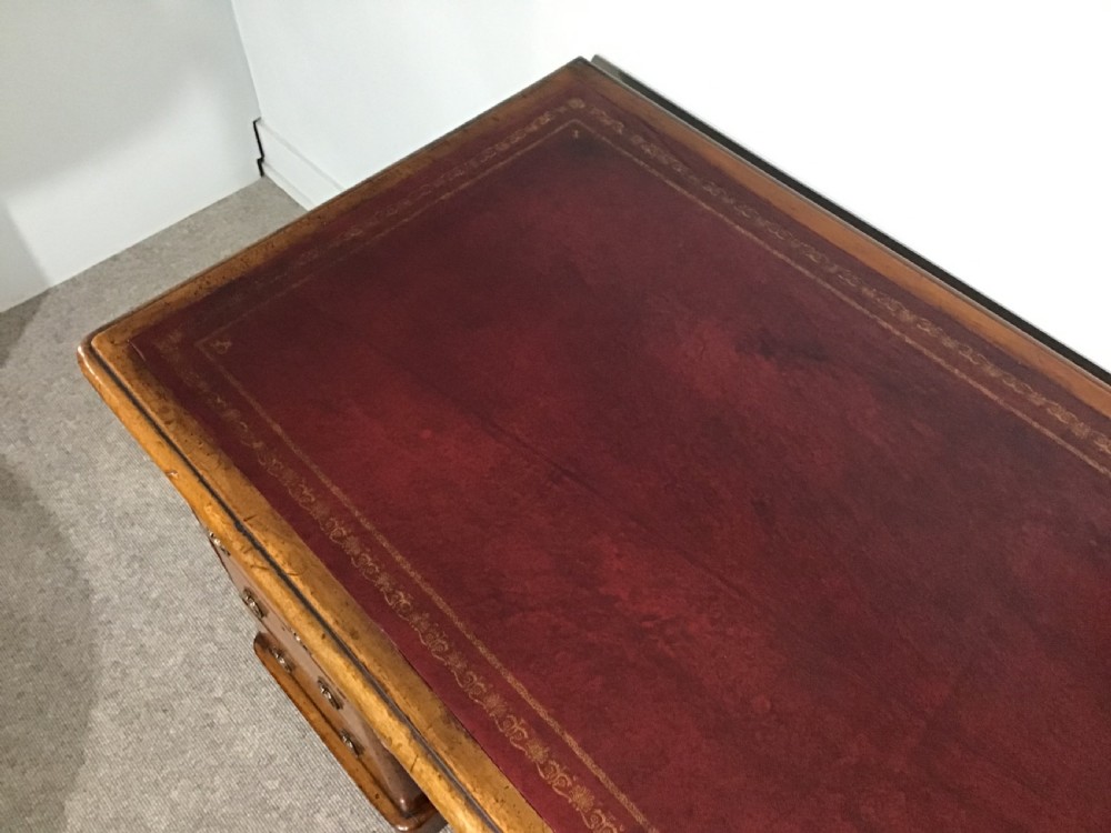 Antique pedestal desk View III