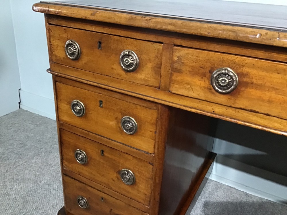 Antique pedestal desk View V